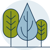 Three trees icon
